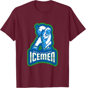 Icemen Cradle Rock Hockey Continental Hockey League Champs T-Shirt - T-Shirt | Maroon