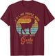 Funny Goat I'd like People more if they were Goats instead T-Shirt - T-Shirt | Maroon