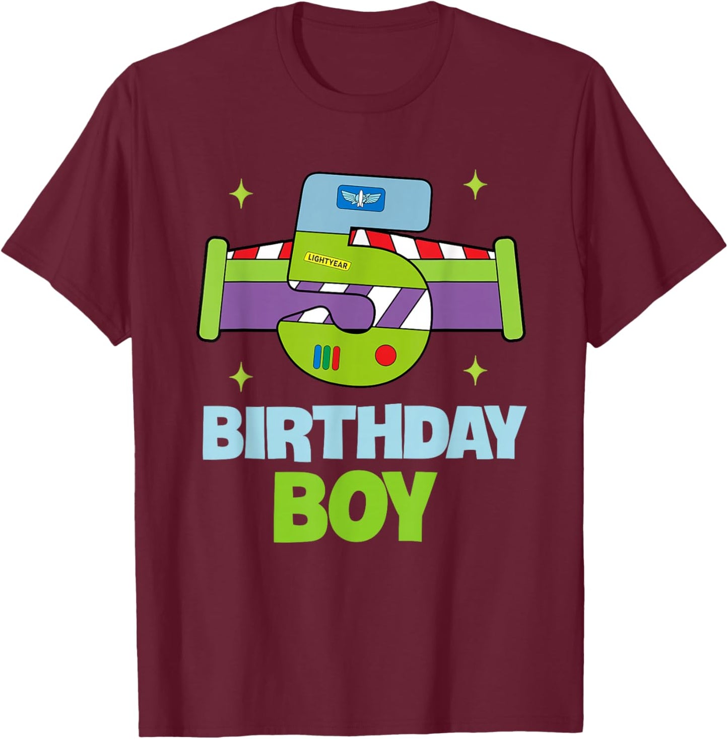 5th Birthday Boy Toy Lover Funny 5 Year Old Story Bday Party T-Shirt - T-Shirt | Maroon