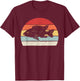 Vintage Retro Cichlid Fish T-Shirt - T-Shirt | Maroon