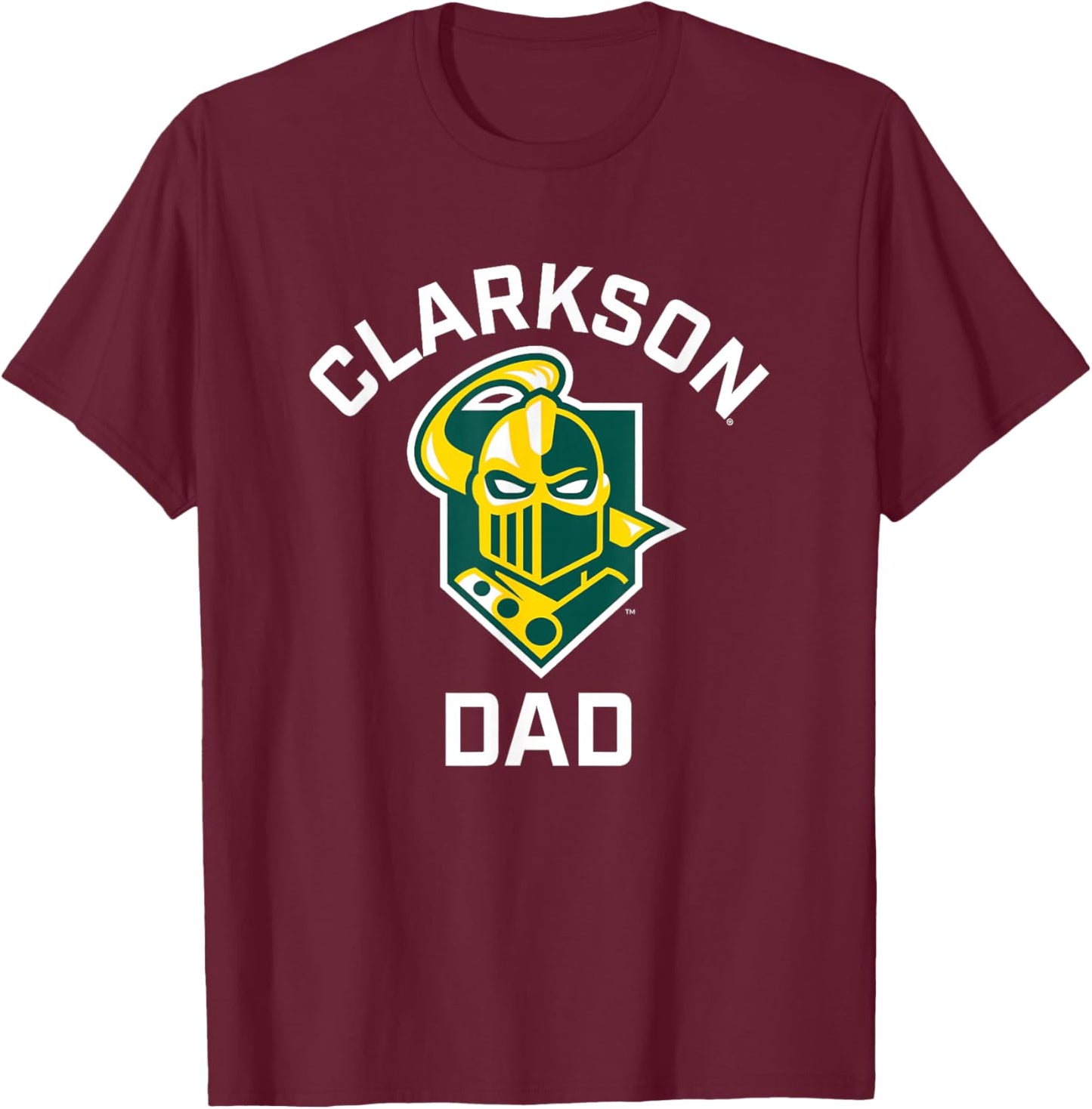 Clarkson University Golden Knights Arched Dad T-Shirt - T-Shirt | Maroon