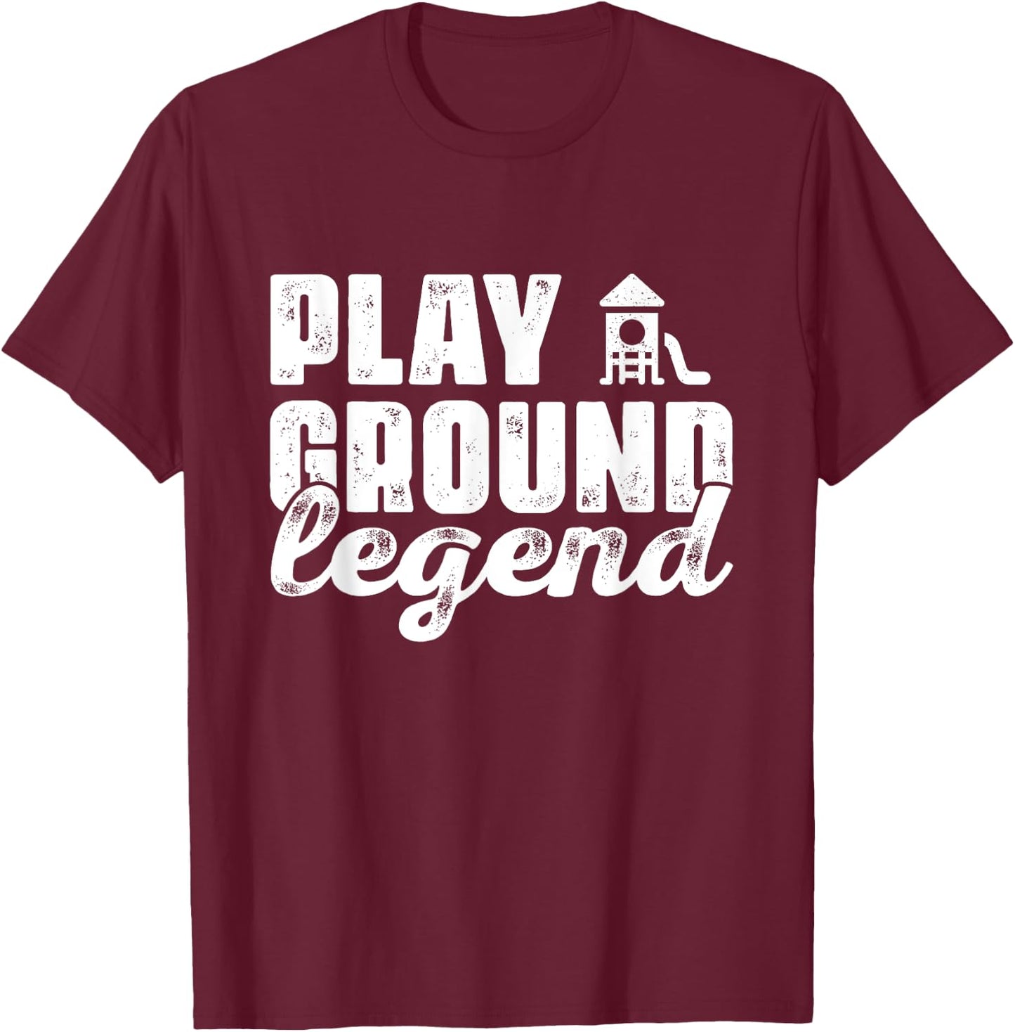 Funny Cute Empowering For Boys Kids Playground Legend T-Shirt - T-Shirt | Maroon