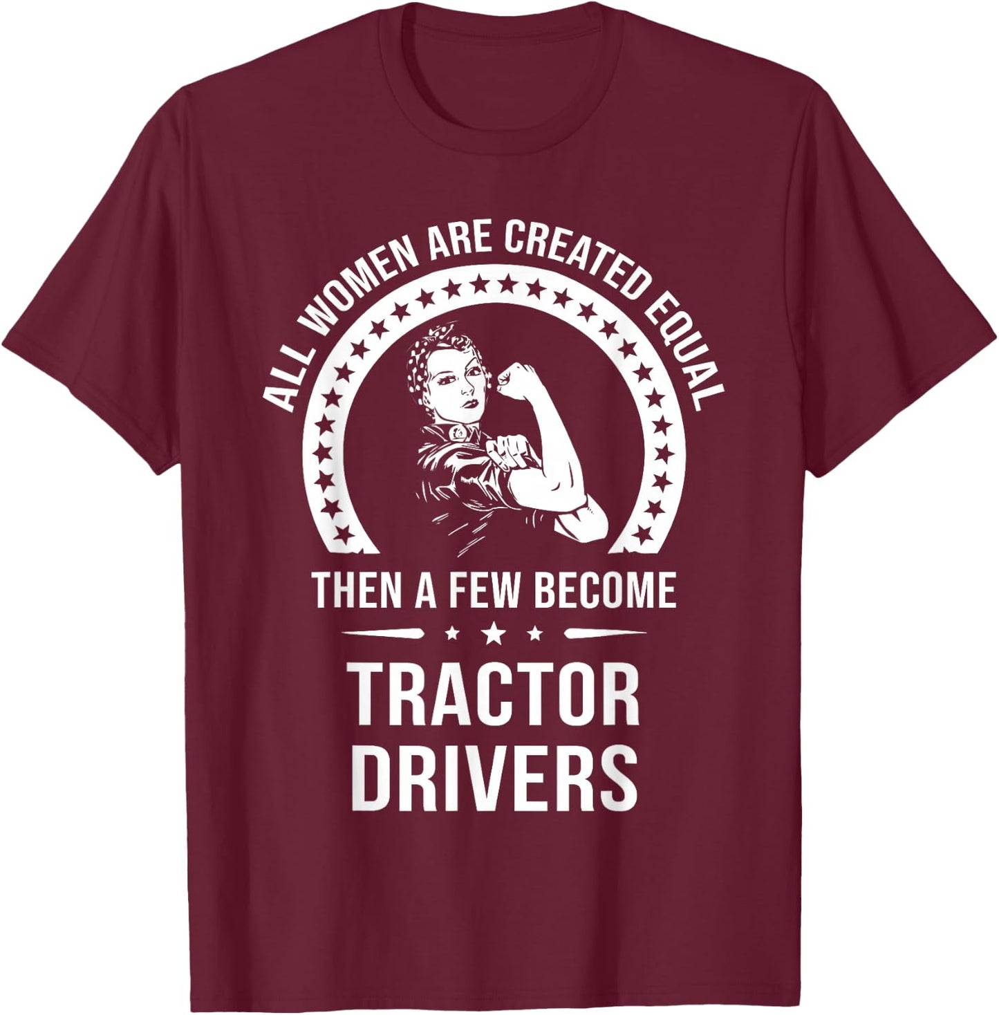 Tractor Driver Shirt | Tractor Driver T-Shirt - T-Shirt | Maroon