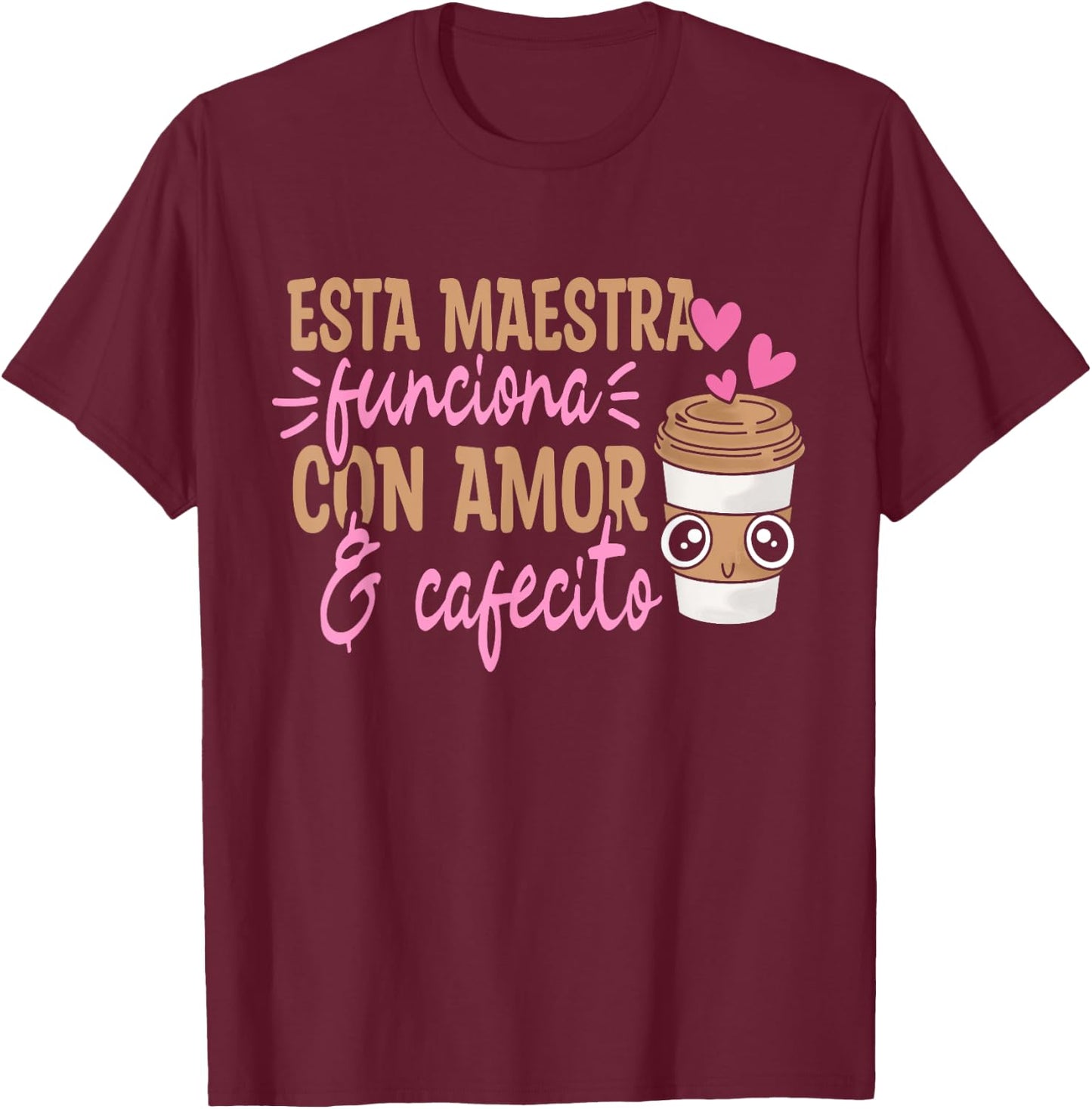 Maestras Espanol Spanish Teacher Hispanic Teacher Bilingue T-Shirt - T-Shirt | Maroon