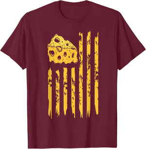 Green Bay Cheese Flag Vintage Style Dry Power Flag T-Shirt - T-Shirt | Maroon