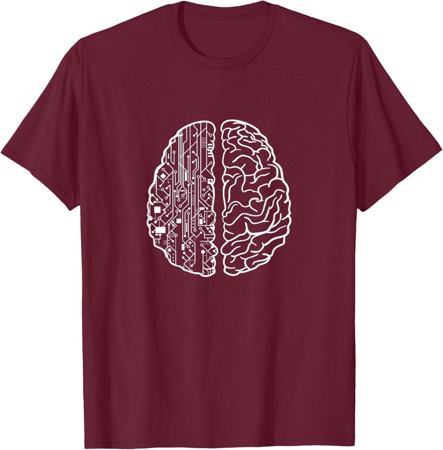 Programmer Coder - Developer Programming Brain Programmer Small T-Shirt - T-Shirt | Maroon