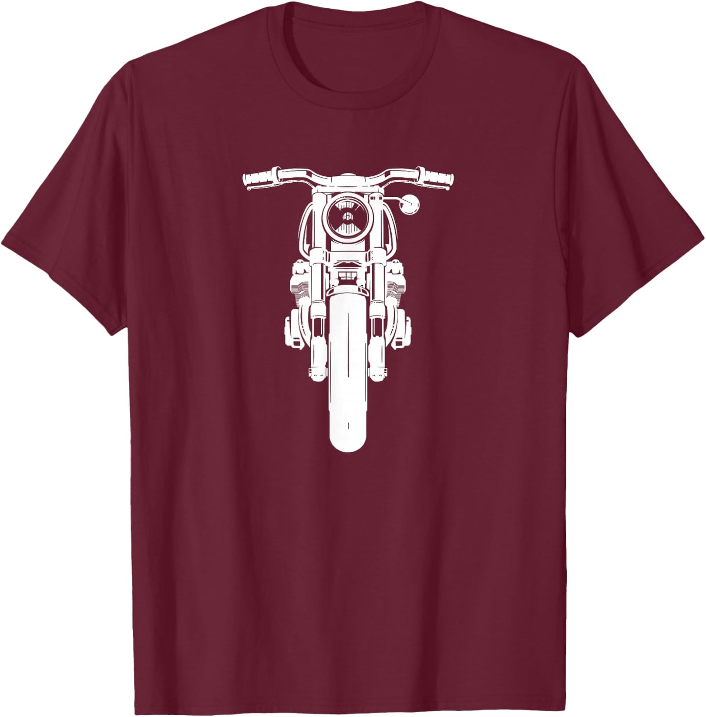 Retro Vintage Motorcycle I love my Motorbik T-Shirt - T-Shirt | Maroon