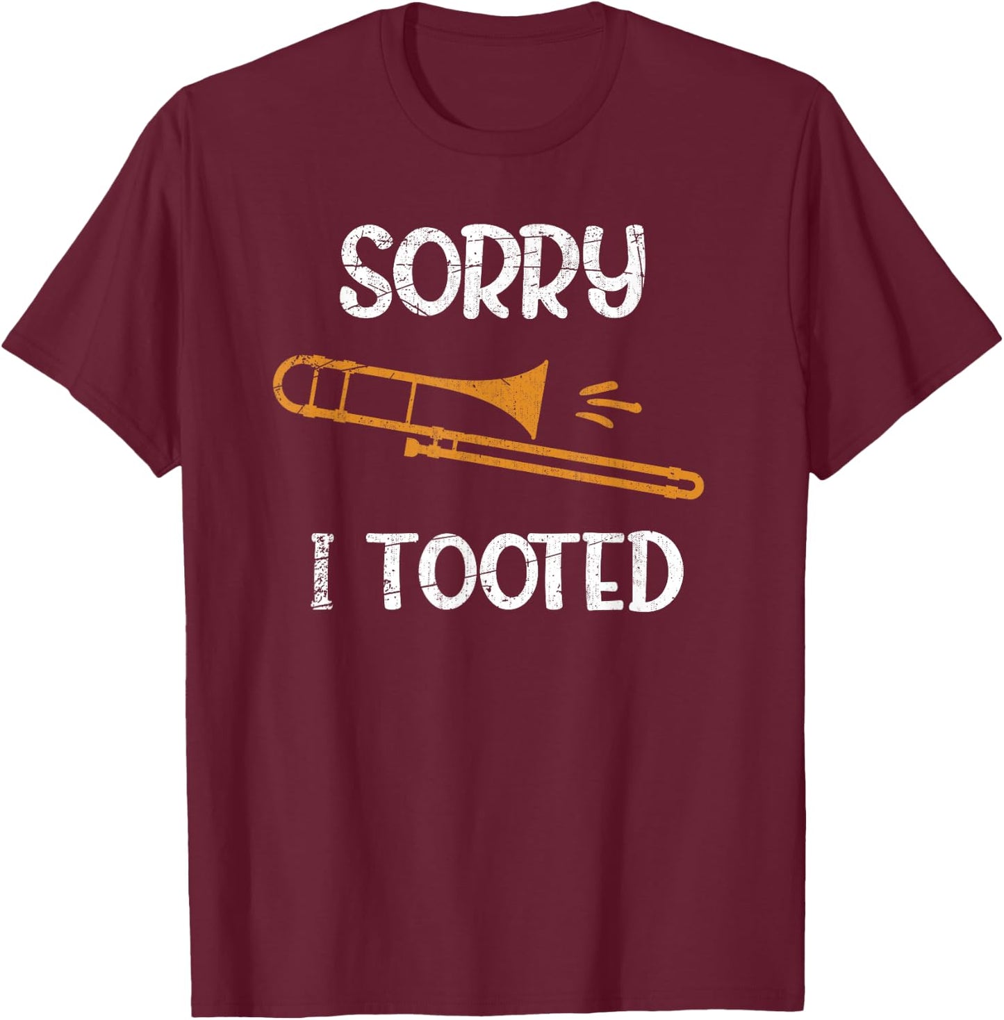 Trombone Player Marching Band Music Gift Trombone T-Shirt - T-Shirt | Maroon