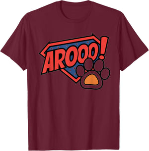 Bouncer Pup Handler Clothing Arooo Pup Handler Human Pup Play T-Shirt - T-Shirt | Maroon
