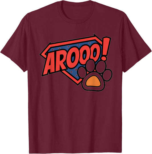 Bouncer Pup Handler Clothing Arooo Pup Handler Human Pup Play T-Shirt - T-Shirt | Maroon