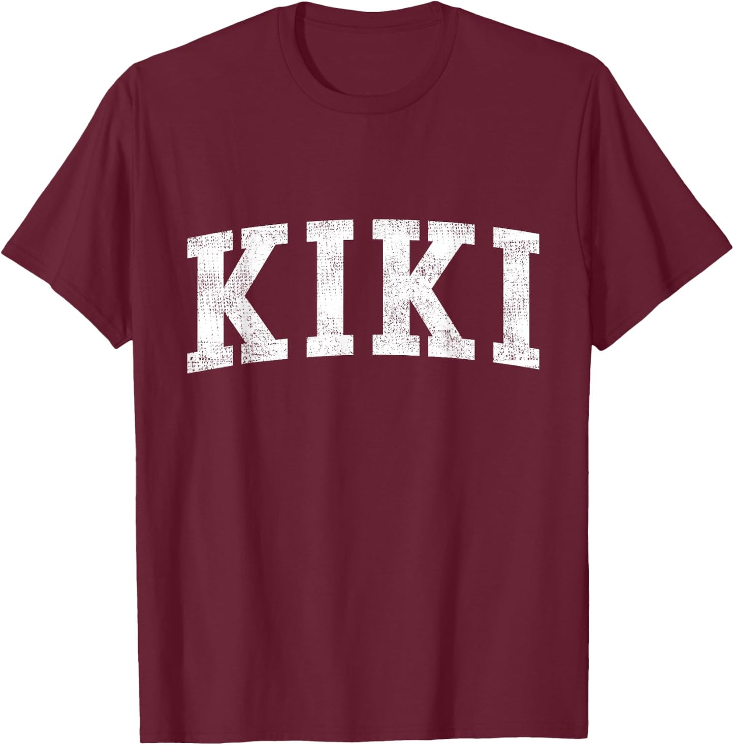 Kiki Classic Bold Font Kiki Birthday Gift T-Shirt - T-Shirt | Maroon