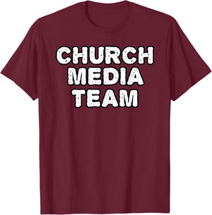 Church Media Team, Christian Sound Engineer T-Shirt - T-Shirt | Maroon