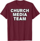 Church Media Team, Christian Sound Engineer T-Shirt - T-Shirt | Maroon