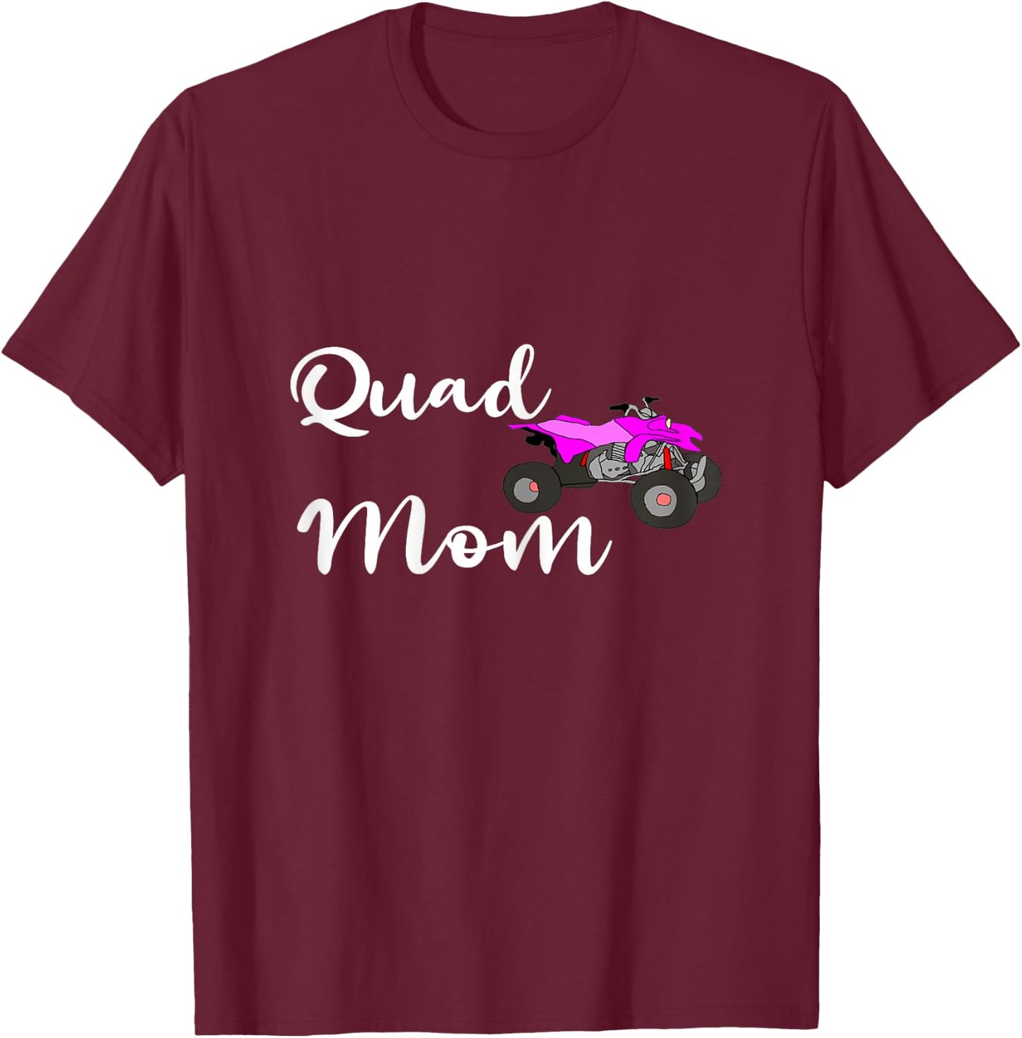 Quad Mom ATV Offroad Biker Mama Four Wheeler Bike Mother T-Shirt - T-Shirt | Maroon
