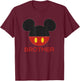 Disney Mickey Mouse Red Shorts Icon Brother Family T-Shirt - T-Shirt | Maroon