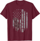 Chocolate Lab Dad American Flag Brown Labrador Retriever T-Shirt - T-Shirt | Maroon