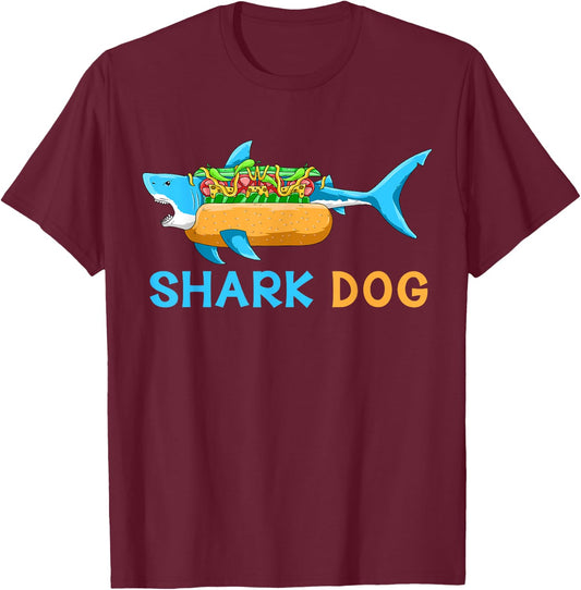 Shark Marine Biologist - Ocean Animal Hot Dog Shark Women Kids T-Shirt - T-Shirt | Maroon