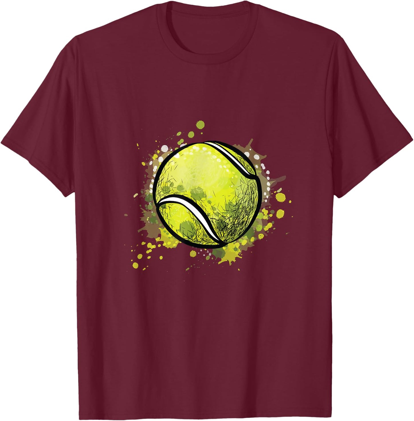 Tennis ball for sports and tennis lover for christmas T-Shirt - T-Shirt | Maroon