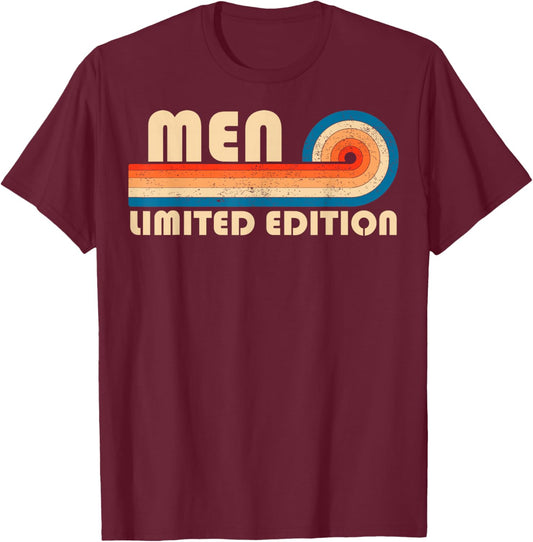 MEN Surname Retro Vintage 80s 90s Birthday Reunion T-Shirt - T-Shirt | Maroon