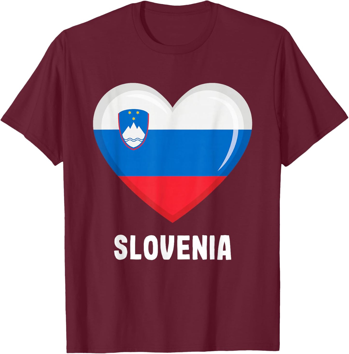 Slovenia Flag Jersey | Slovenian T-Shirt - T-Shirt | Maroon