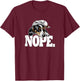 Funny Napping NOPE Piebald Dachshund Lover T-Shirt - T-Shirt | Maroon