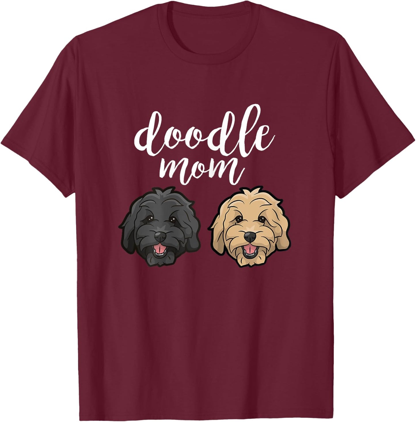 Goldendoodle Mom - Doodle Mom Cute Goldendoodle Gift T-Shirt - T-Shirt | Maroon
