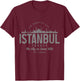 Istanbul Skyline Turkey Turkish Pride Souvenir Turkiye T-Shirt - T-Shirt | Maroon