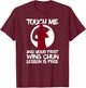 Wing Chun I Yin Yang Wooden Dummy Butterfly Swords Kung Fu T-Shirt - T-Shirt | Maroon