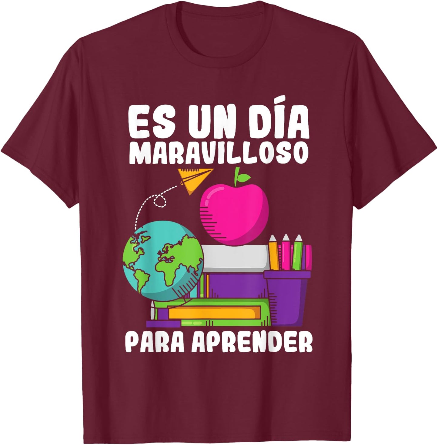 Maestras Spanish Teacher Maestra Hispanic Teacher Espanol Women Girls Kids T-Shirt - T-Shirt | Maroon