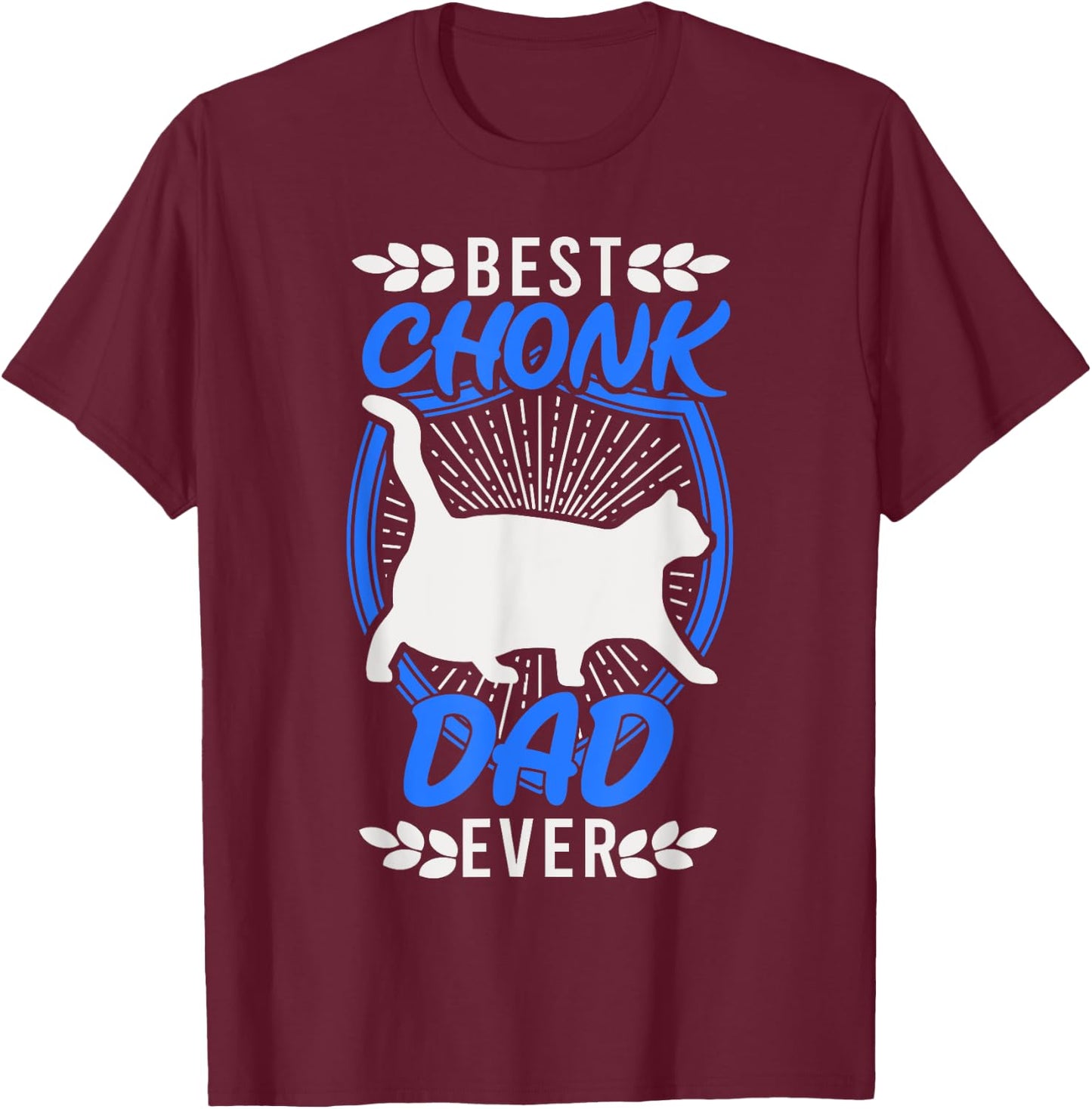 Chonk Dad Chonk Scale Cat Retro Chonky Memes Men T-Shirt - T-Shirt | Maroon