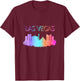 Las Vegas Skyline T-Shirt - T-Shirt | Maroon