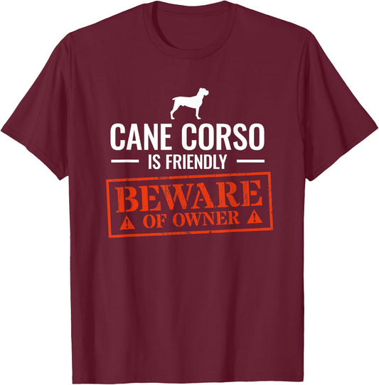Cane Corso T-Shirt - T-Shirt | Maroon