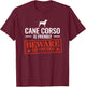 Cane Corso T-Shirt - T-Shirt | Maroon