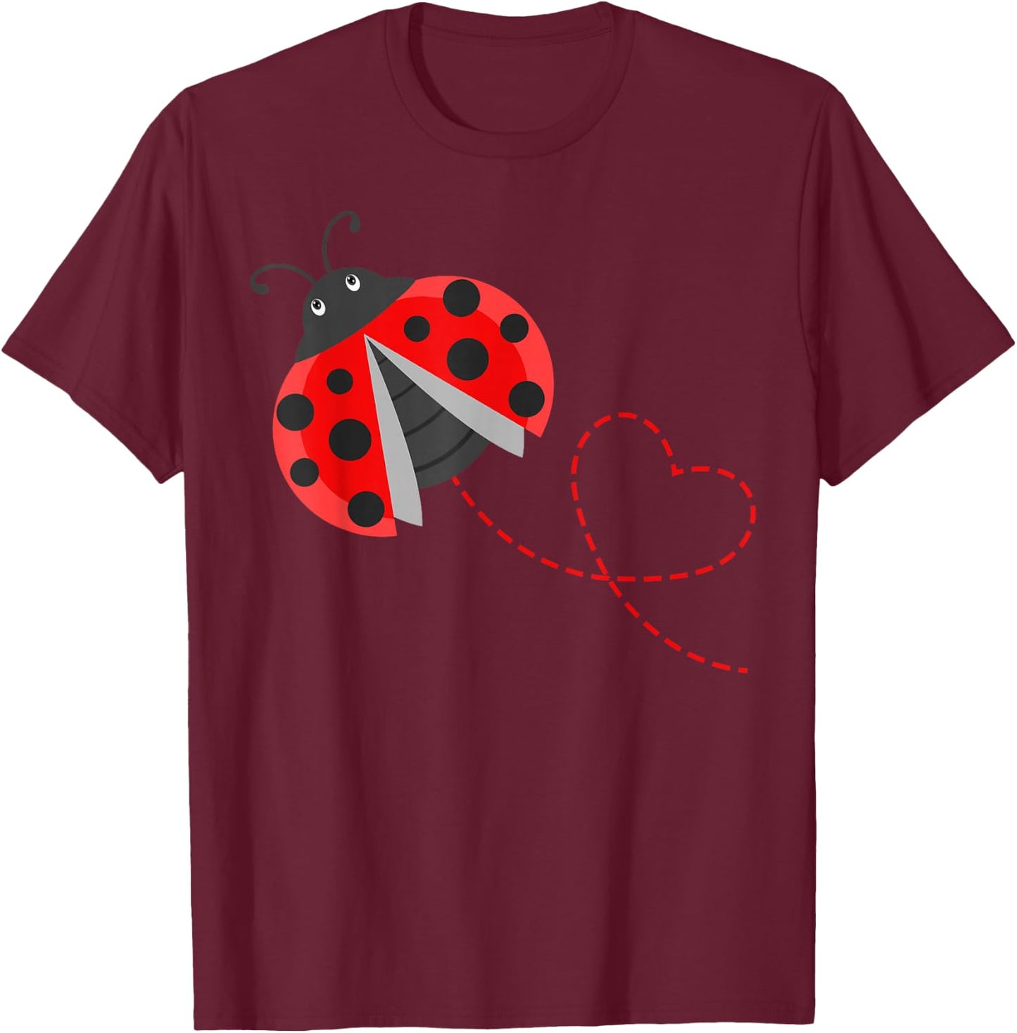 Ladybeetle Ladybugs Nature Lover Insect Fans Entomophile T-Shirt - T-Shirt | Maroon