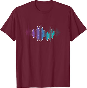 Sound Engineer Audio Music Equalizer Audio Specialist T-Shirt - T-Shirt | Maroon