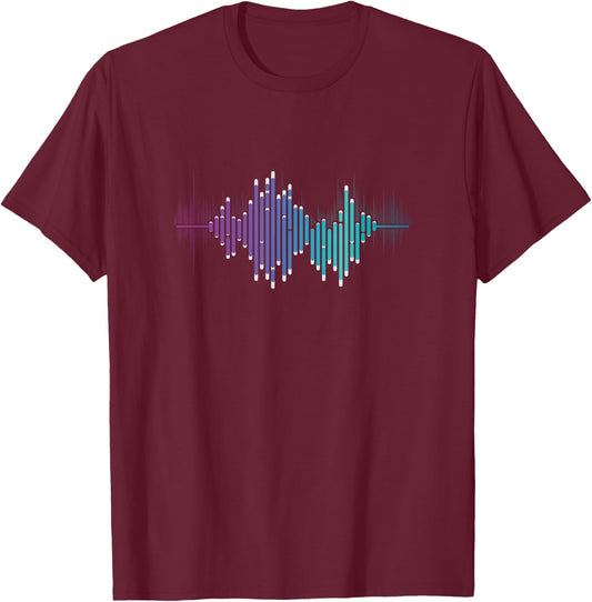 Sound Engineer Audio Music Equalizer Audio Specialist T-Shirt - T-Shirt | Maroon