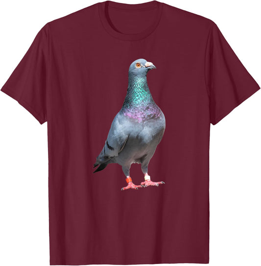 Homing Pigeon T-Shirt - T-Shirt | Maroon