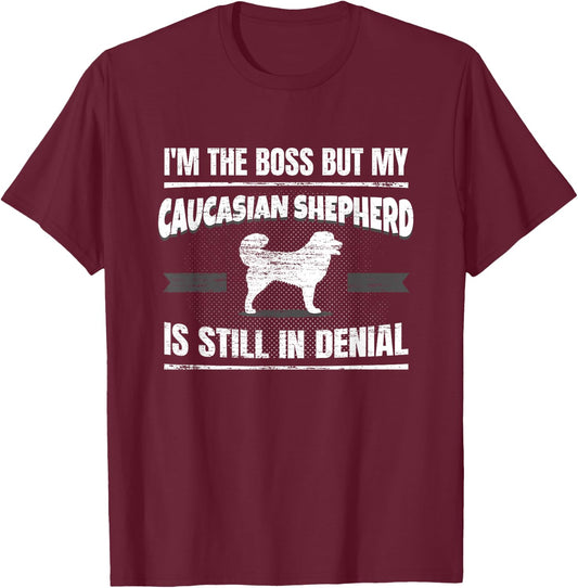Caucasian Shepherd Dog Men Women T-Shirt - T-Shirt | Maroon