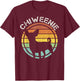 Cute Retro Chiweenie Silhouette Gift design for Chiweenies T-Shirt - T-Shirt | Maroon