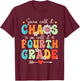 Some Call It Chao We Call It Fourth Grade 4th Grade Teacher T-Shirt - T-Shirt | Maroon