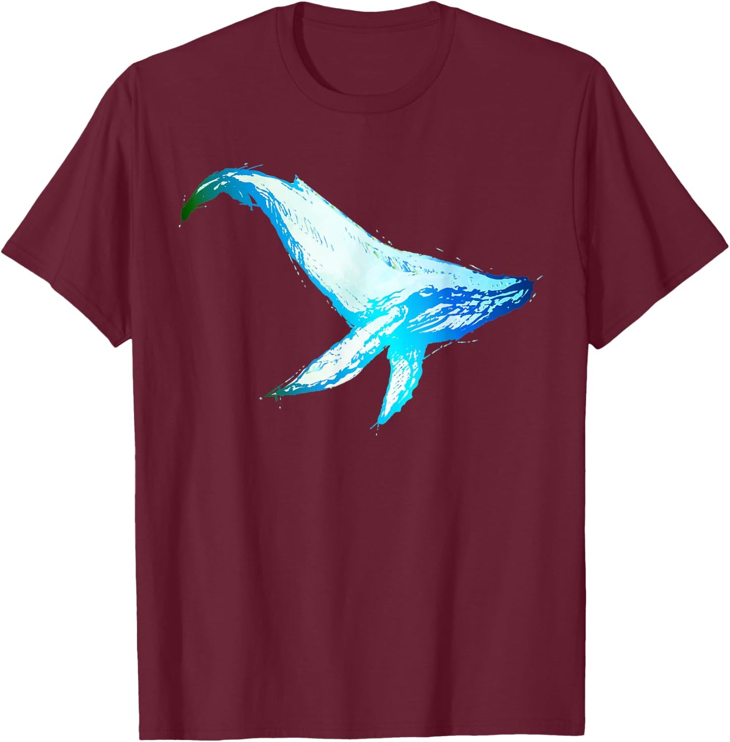 Sea Creature Kids Humpback Whale Kids Men Women T-Shirt - T-Shirt | Maroon