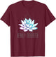Heavily Meditated Lotus Minimalist Meditation Spiritual T-Shirt - T-Shirt | Maroon