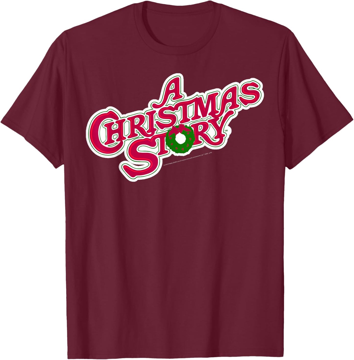 A Christmas Story Classic Logo T-Shirt - T-Shirt | Maroon
