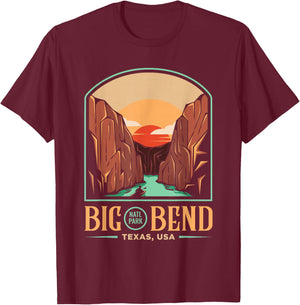 Big Bend National Park Brewster Texas US Gift T-Shirt - T-Shirt | Maroon