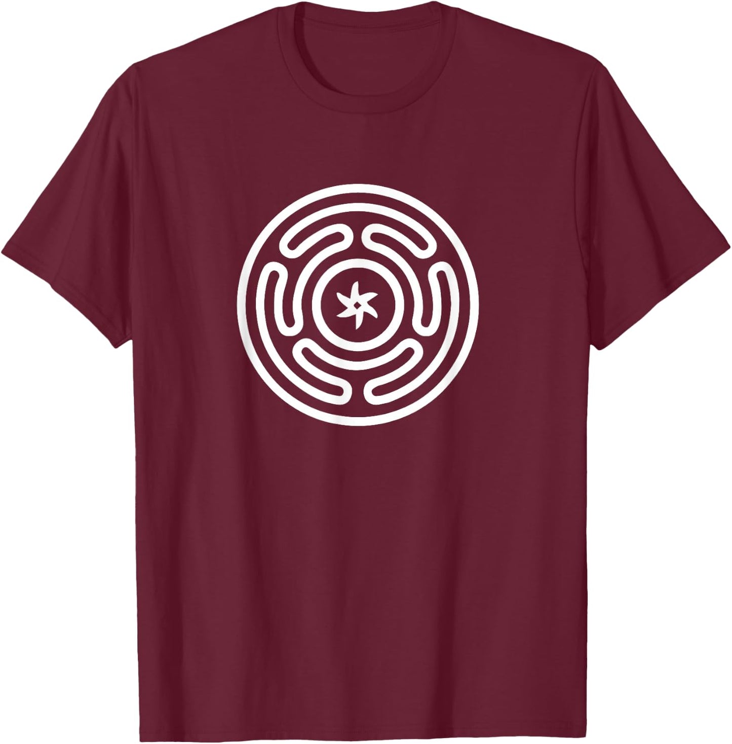Hecate Wheel Goddess Symbol Magical Spiritual T-Shirt - T-Shirt | Maroon