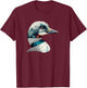 Geometric Art Common Loon T-Shirt - T-Shirt | Maroon