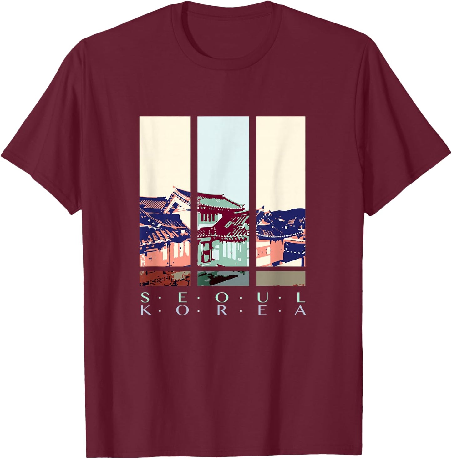 Seoul, Korea T-Shirt - T-Shirt | Maroon