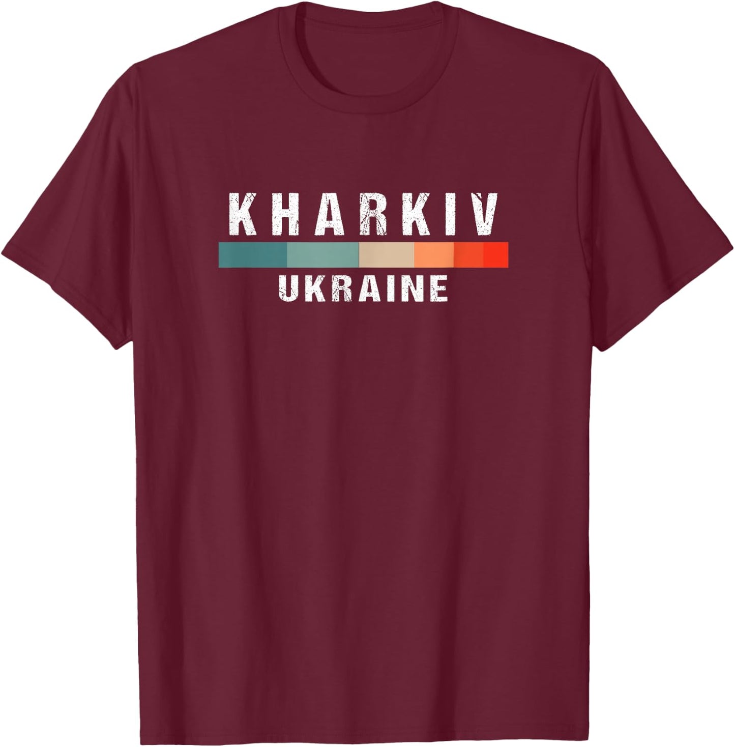 Kharkiv Ukraine City Trip T-Shirt - T-Shirt | Maroon
