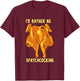 Spatchcocking ID Rather Be Spatchcocking - Meat Smoking T-Shirt - T-Shirt | Maroon