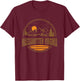 Vintage Massanutten, Virginia Mountain Hiking Print T-Shirt - T-Shirt | Maroon